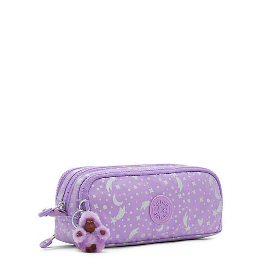 Kipling Gitroy Printed Pencil Case Vesker Metal | NO 1086RV